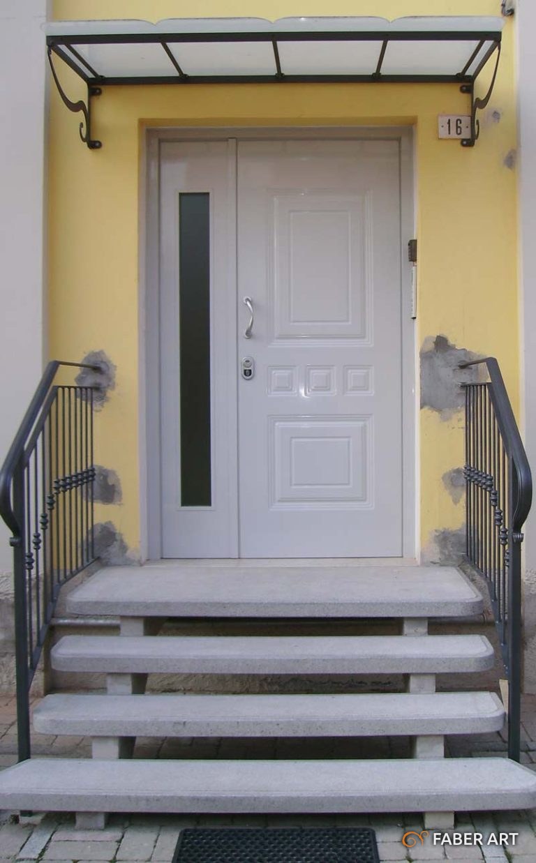 Porte in legno — Porta per interni laccata bianca per corridoio — Faber Art, Fonte Nuova (Roma)